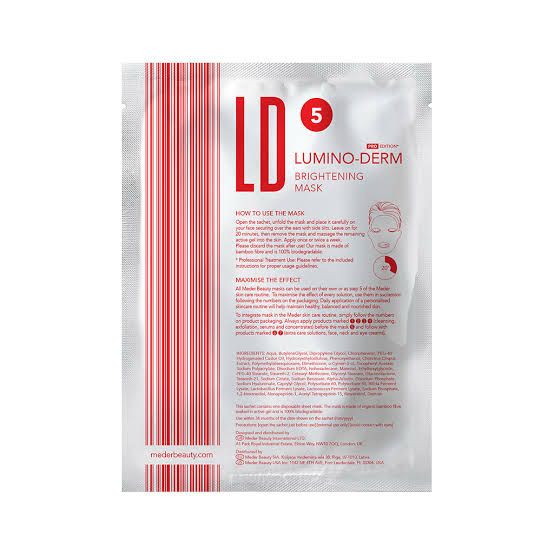 Meder Lumino-Derm Intensive Brightening Sheet Mask for Pigmentation, Dark Spots & Uneven Skin Tone