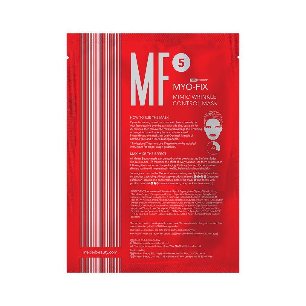 Meder Myo-Fix Anti-Stress Peptide Sheet Masker voor Expressielijnen, Gezichtsspanning & Vermoeide Huid