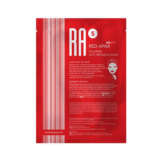Meder Red-Apax Intensief Kalmerend & Anti-Roodheid Masker voor de Gevoelige, Reactieve & Rosacea-gevoelige Huid