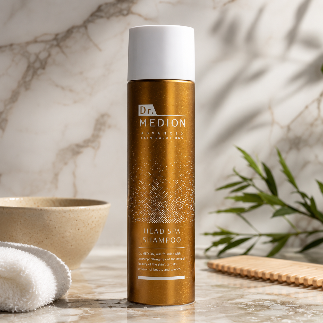 Dr. Medion Head-Spa Koolzuurhoudende Schuimshampoo voor Ophooping op de Hoofdhuid, Overtollig Talg & Sterker, Voller Uitziend Haar