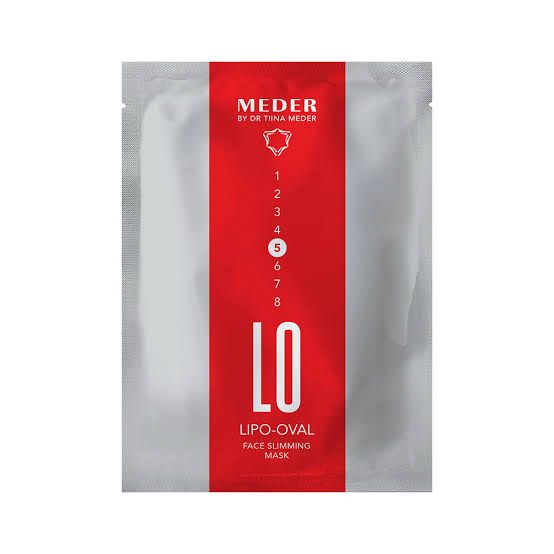 Meder Lipo-Oval De-Puffing & Sculpting Sheet Mask for Facial Puffiness, Under-Eye Bags & Loss of Definition