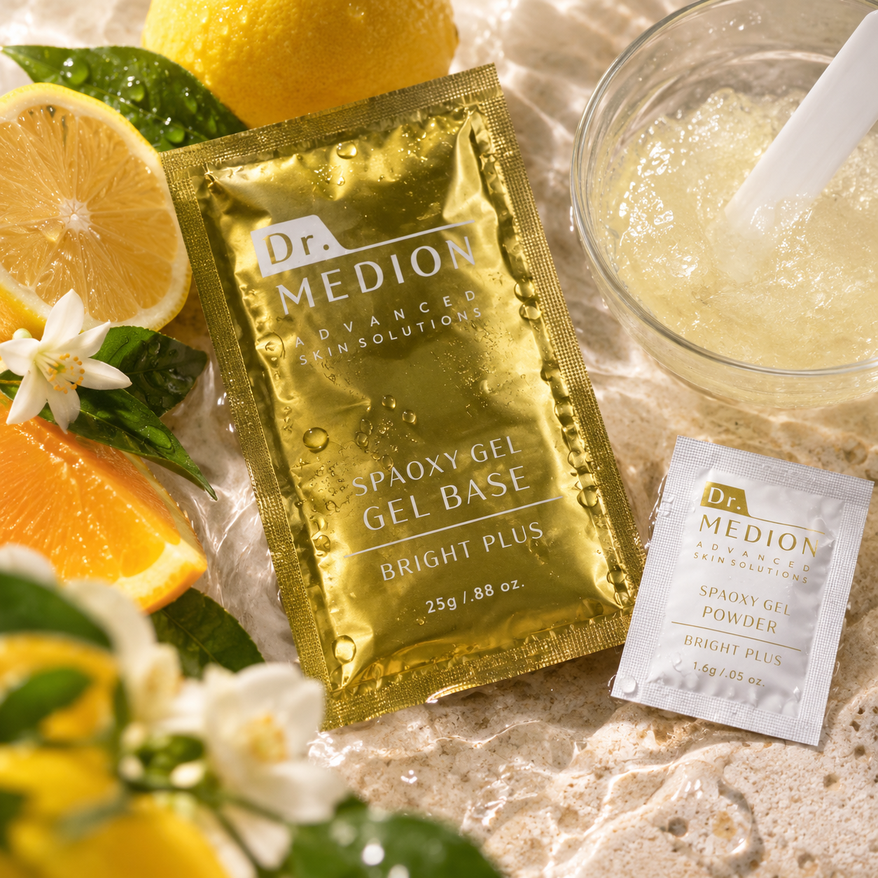 Dr. Medion Spaoxy Gel Bright Plus - Intensief Koolzuurhoudend Gelmasker met Vitamine C tegen Pigmentatie, Dofheid & Oneffen Huidtint