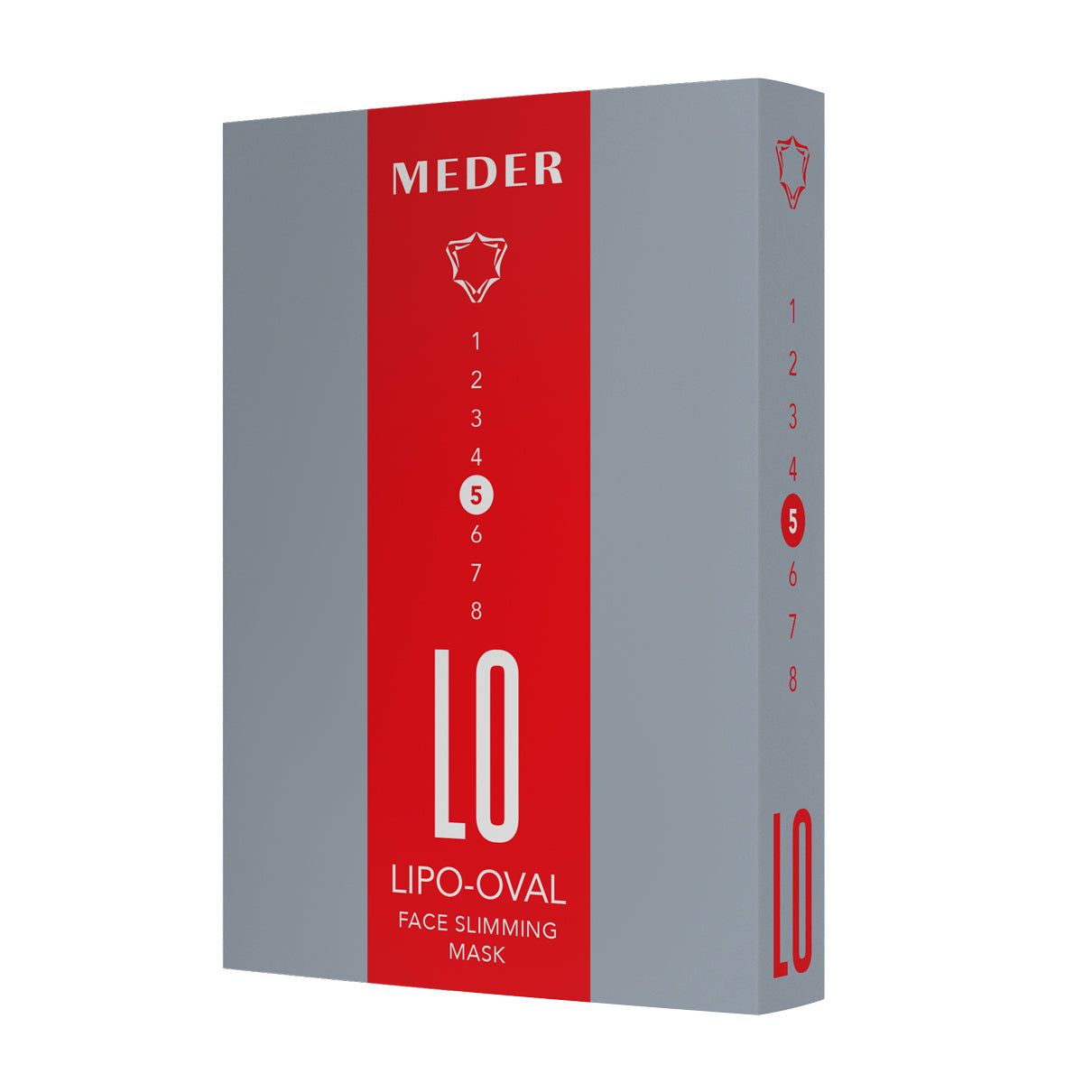 Meder Lipo-Oval De-Puffing & Sculpting Sheet Mask for Facial Puffiness, Under-Eye Bags & Loss of Definition
