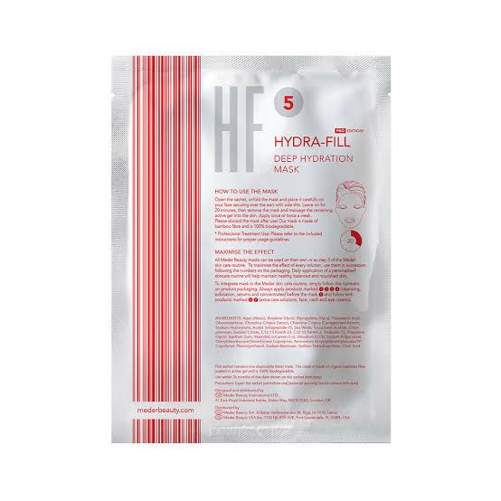 Meder Hydra-Fill Deep Moisturising & Plumping Sheet Mask for Dehydrated, Dry & Tired-Looking Skin