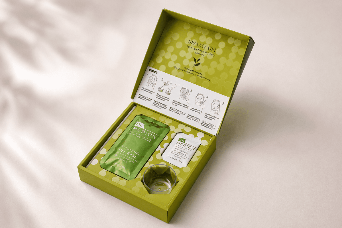 Dr. Medion Matcha CO₂ Gel Mask - Limited Edition Antioxidant Koolzuurhoudend Gelmasker met Japanse Matcha voor een Doffe, Verstopte & Onzuivere Huid