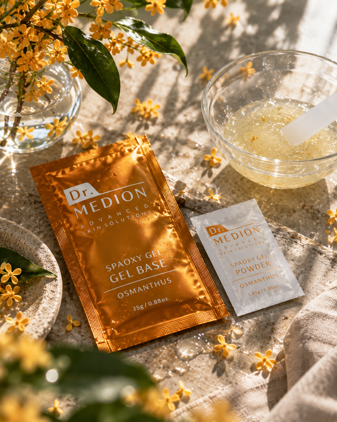 Dr. Medion Spaoxy Gel Osmanthus Limited-Edition Koolzuurhoudend Gelmasker met Roze Klei voor Poriën, Droogheid & Huidbalans
